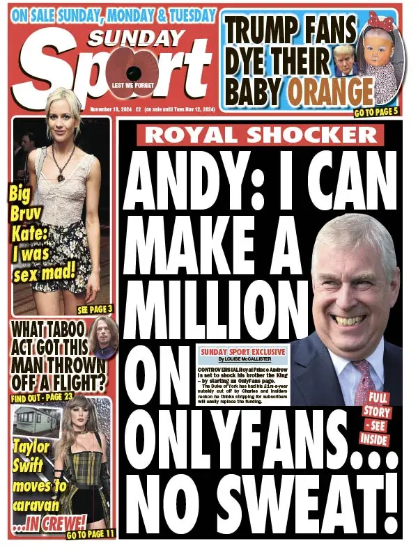 Sunday Sport - 10 November 2024