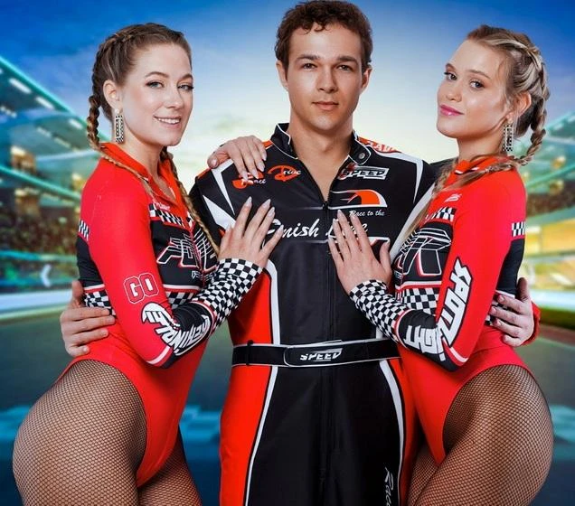 River Lynn, Chloe Rose - Ready, Set, Fuck! Chloe and River’s Flag Girl Audition FullHD 1080p/HD 720p