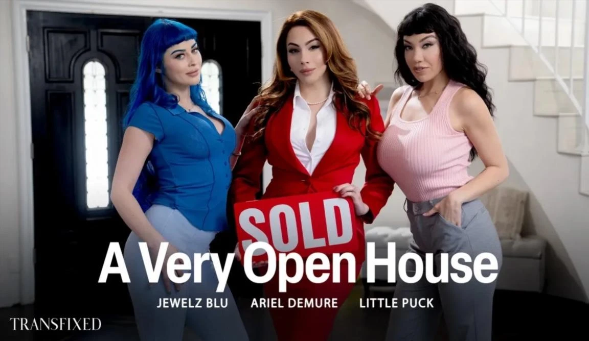 Ariel Demure, Jewelz Blu, Little Puck - A Very Open House 4K 2160p