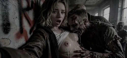 Grace Ashcroft and Zombie [AiPorn]
